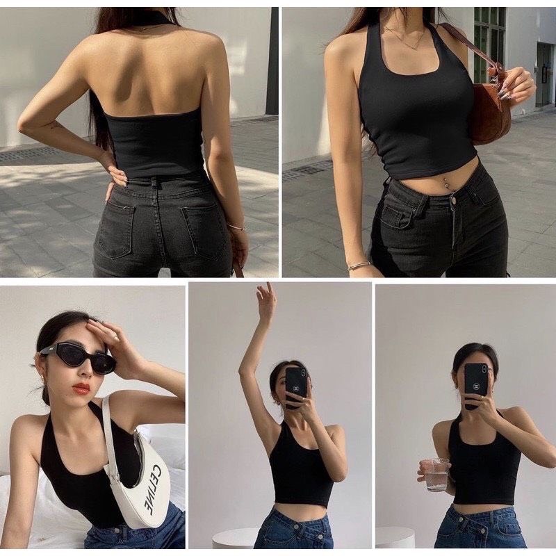 (Freeship) Áo Thun Cổ Yếm Hở Lưng Sexy Siêu Cá Tính