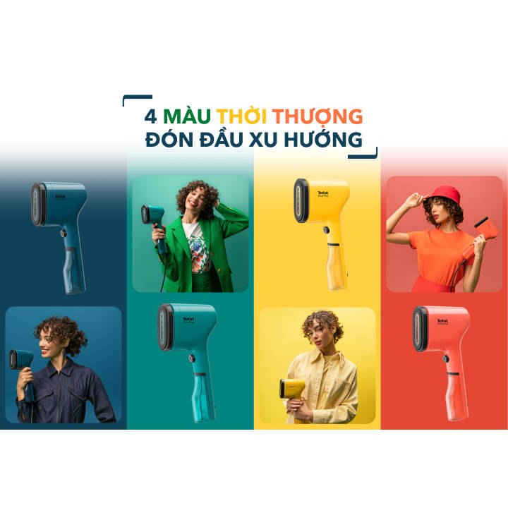 Bàn ủi hơi nước cầm tay Pure Pop Tefal DT2024E1 màu xanh lơ - Hình ảnh 6