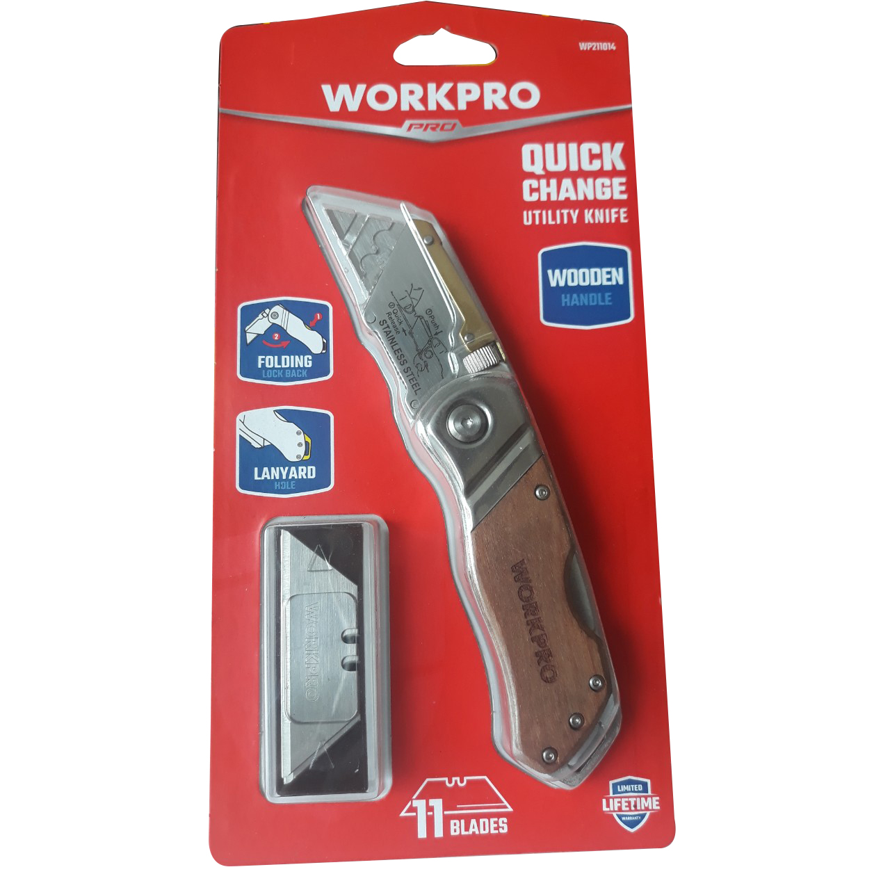 Dụng cụ rọc cáp cán cầm gỗ workpro wp211014