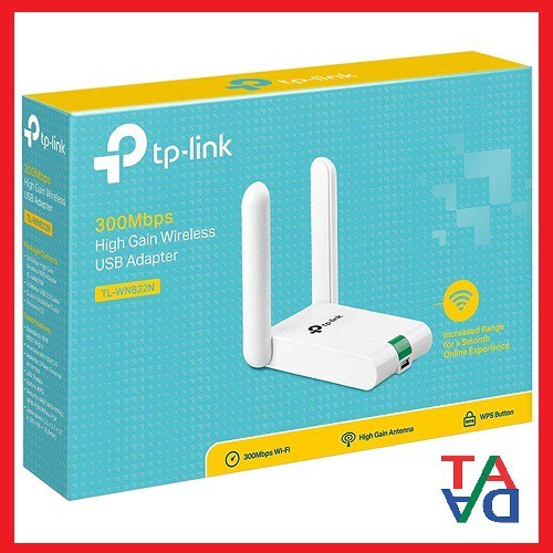 TP-Link TL-WN822N - USB Wifi (high gain) chuẩn N tốc độ 300Mbps - Hàng