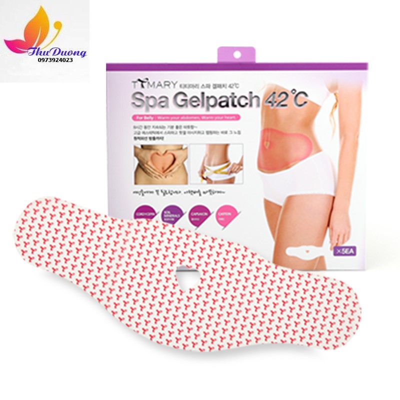 Miếng dán tan mỡ bụng ttmary spa gel patch 42 độ c