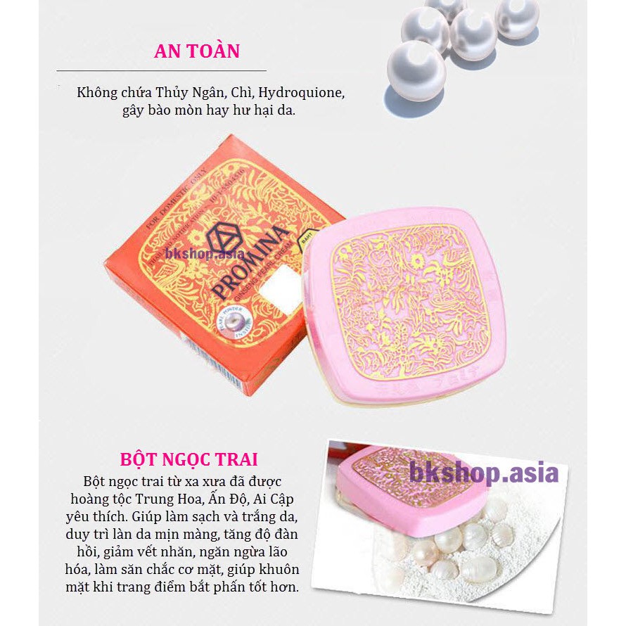 [Thái Lan - Chống Lão Hóa] Kem ngọc trai nhân sâm PROMINA