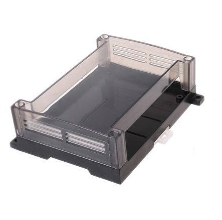 Hộp nhựa PLC trong suốt khổ tiêu chuẩn 145x90x40 - Gắn ray nhôm