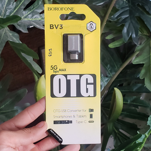 Đầu Chuyển OTG USB-A Sang Type-C BOROFONE BV3