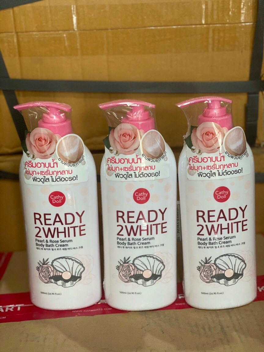 Sữa tắm cathy doll ready 2 white pearl & rose serum 500ml