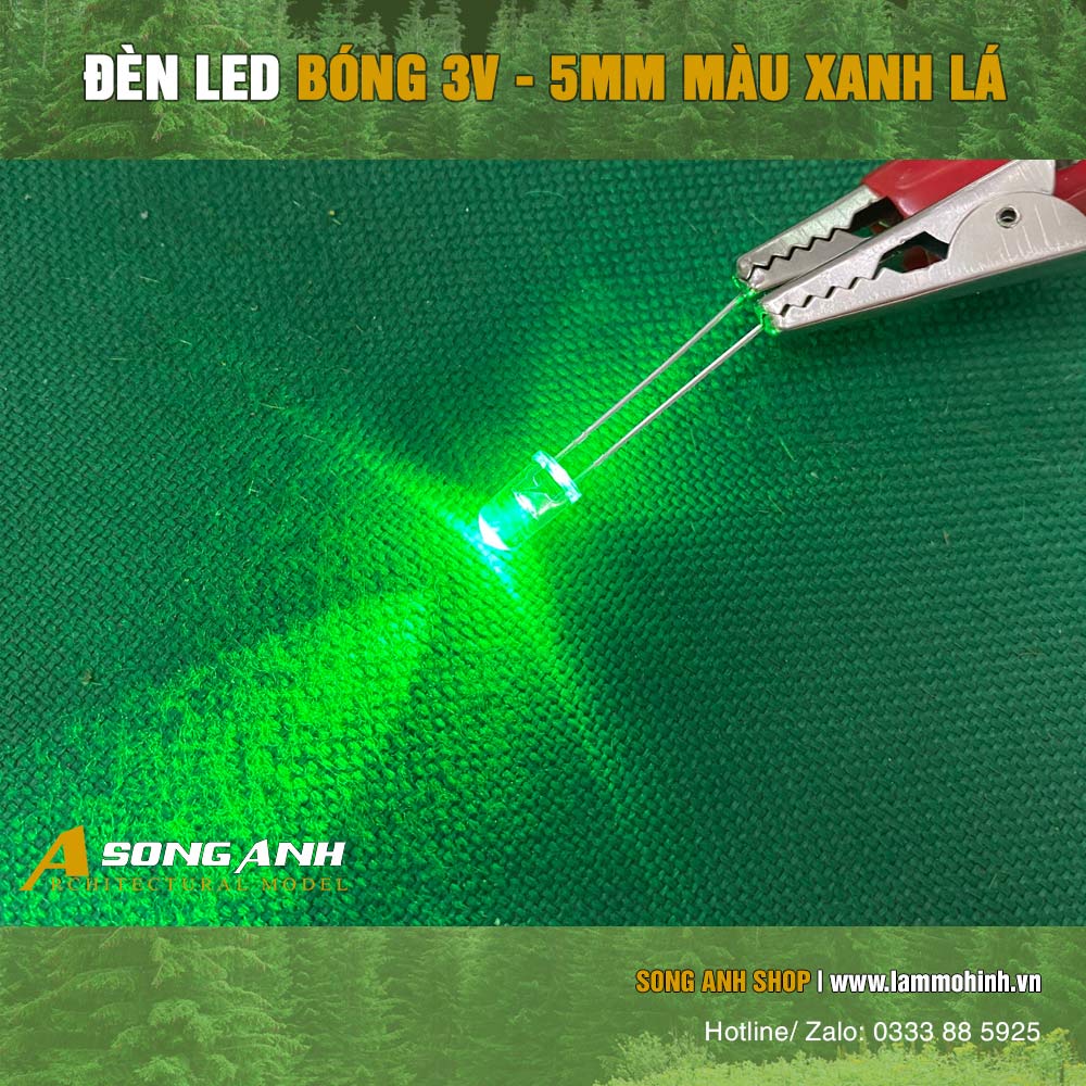 Đèn LED bóng 3Vol 3mm | Nhiều màu ( 1 bịch 20 bóng )