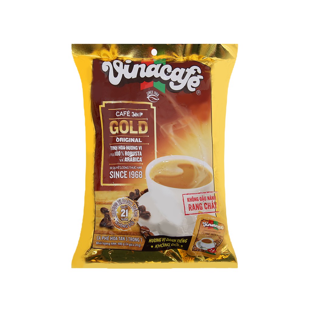 [HCM]Cà Phê Sữa Vina Gold Original 24 gói