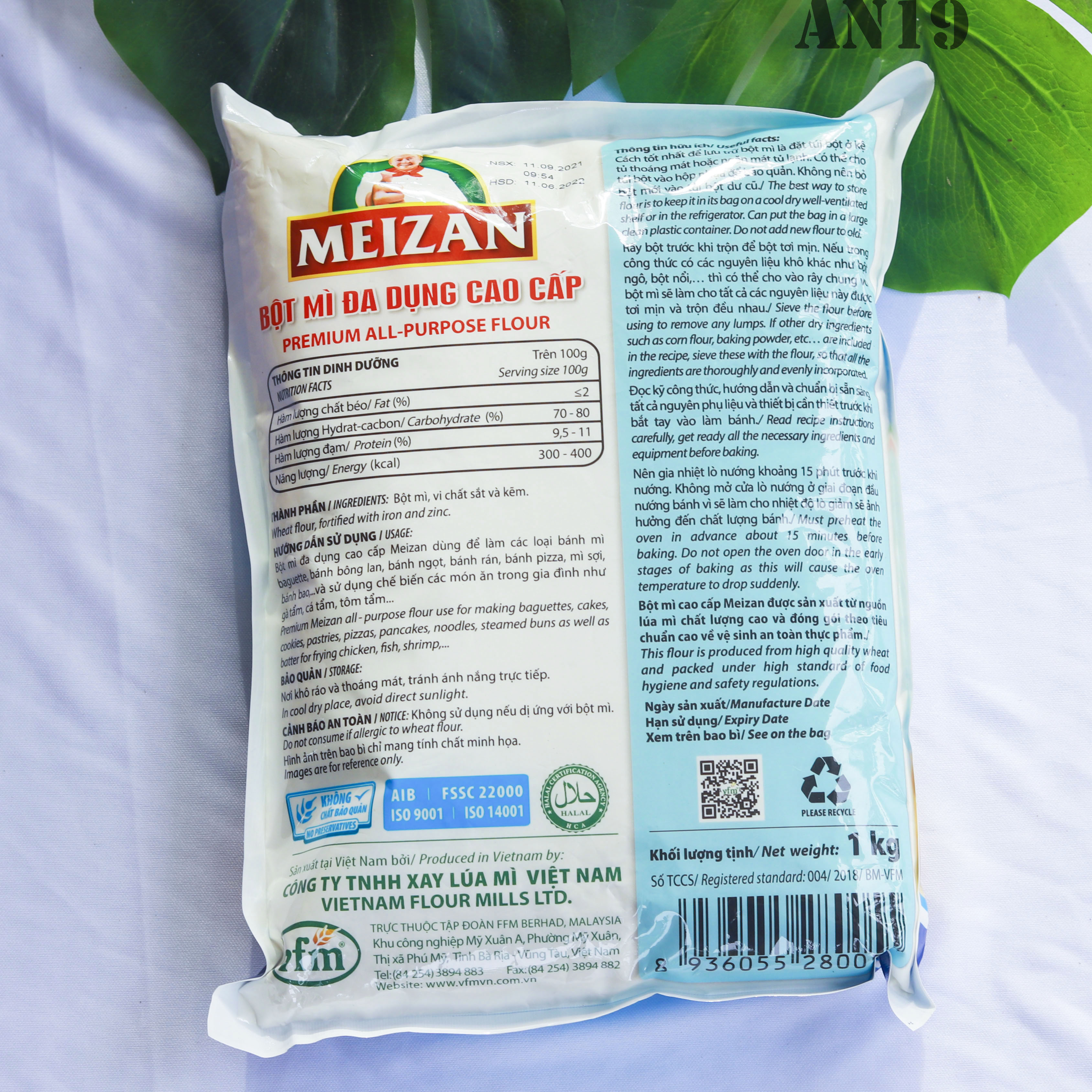 Bột Mì Đa Dụng Meizan (1 kg)