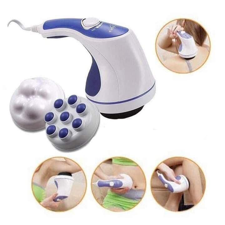 [HCM]máy massage cầm tay mini đánh tan mỡ bụng Relax Spin Tone (3 đầu massage)