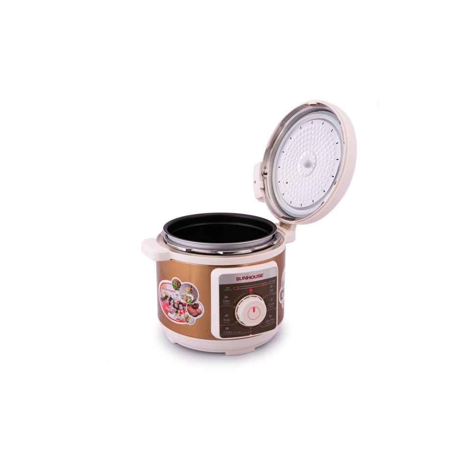 [Mã ELMALLCOIN hoàn 5% xu đơn 500K] Nồi Áp Suất Đa Năng Sunhouse SHD1558G (5 lít)