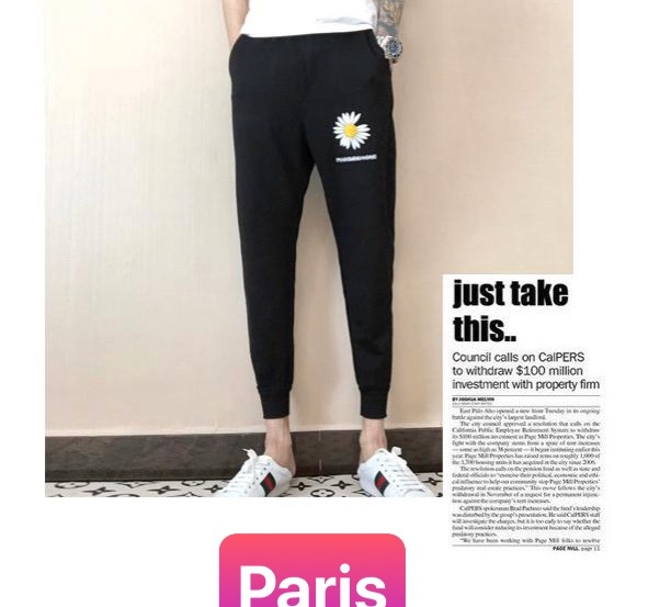 QUẦN JOGGER THỂ THAO HÈ THU ĐÔNG NAM NỮ ĐEN HOA CÚC  CHẤT NỈ DÀY DA CÁ PHONG CÁCH TRẺ CỰC COOL - PARIS FASHION