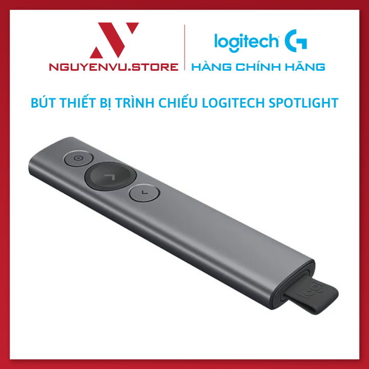 Bút Thiết Bị Trình Chiếu Logitech Spotlight USB Bluetooth - Hàng Chính Hãng