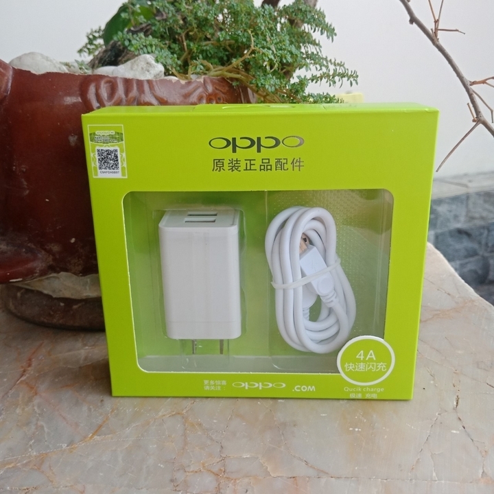 Bộ Sạc Oppo 4A 2 Cổng USB - Bảo Hành 1 Đổi 1