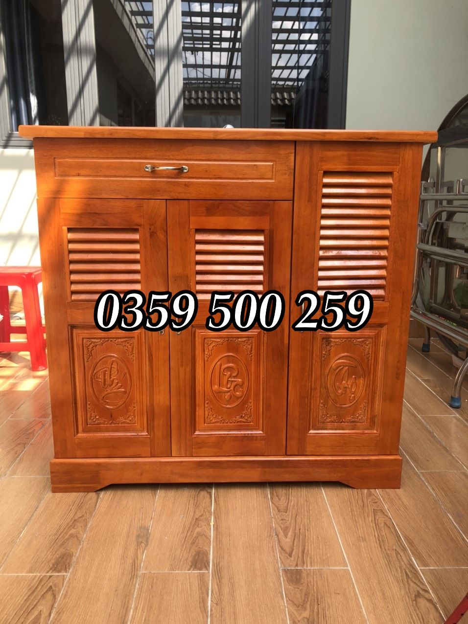 tủ giày gỗ thông tự nhiên