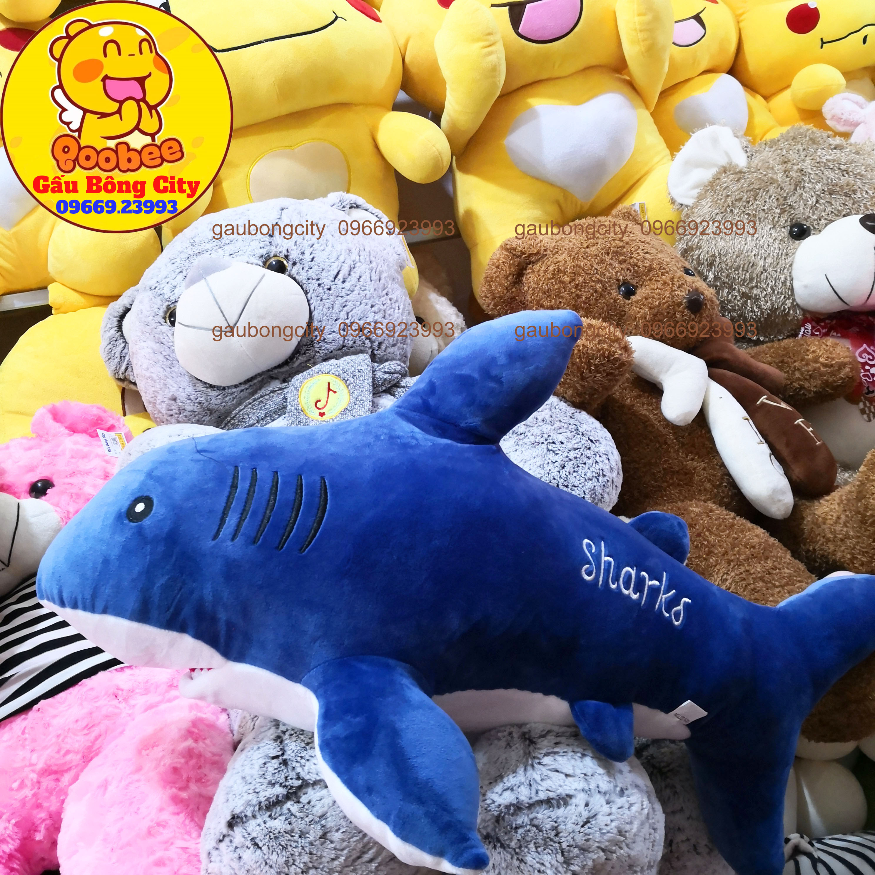 Gấu Bông Cá Mập Baby Shark - Cá Mập Bông Cao Cấp