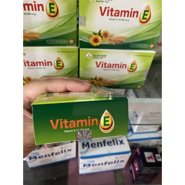 Vitamin E lạc việt pharm - Giúp Hỗ Trợ Đẹp Da, Sáng  Mịn
