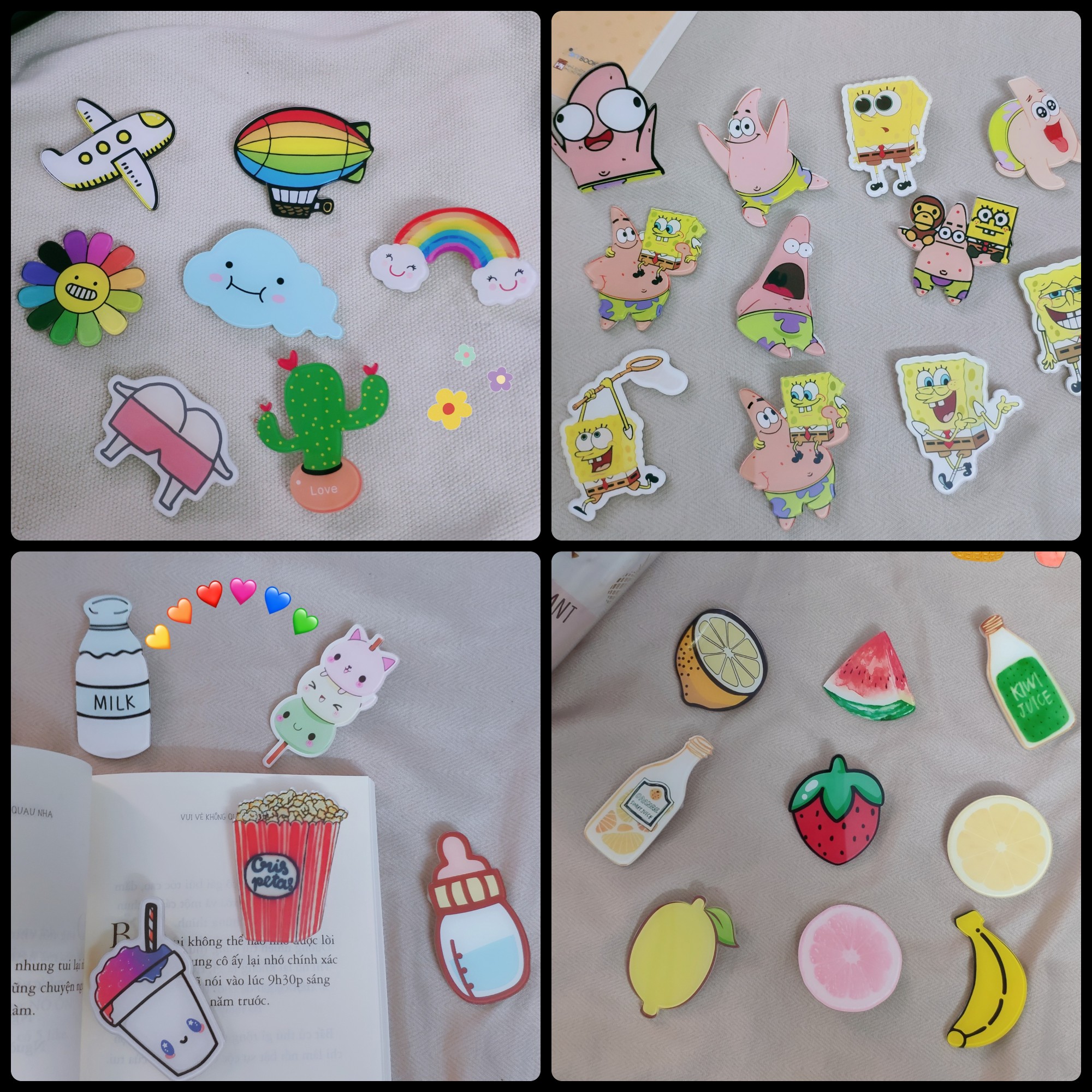 Kawaii Stickers - Cute Sticker Pack - Handmade Decorative Stickers