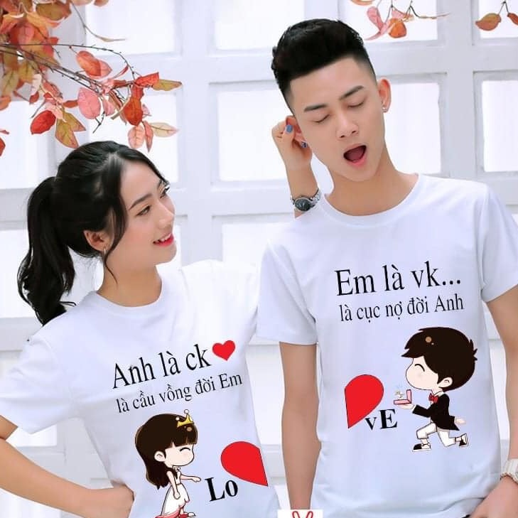 Áo thun đôi( 2 áo) anh là em là  ý nghĩa