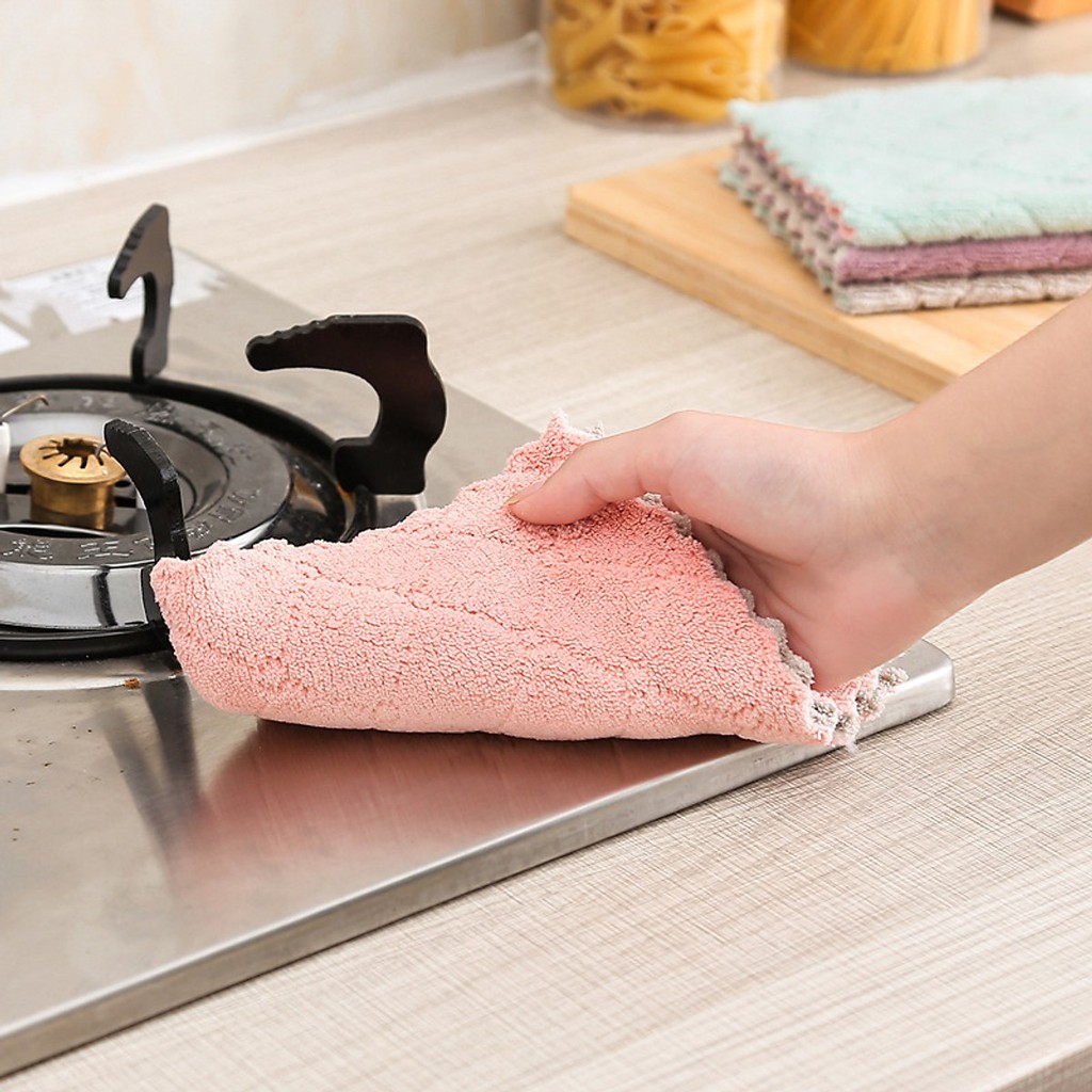 Combo 10 khăn lau bếp đa năng kích thước 30 x 30 (Giao ngẫu nhiên mẫu)