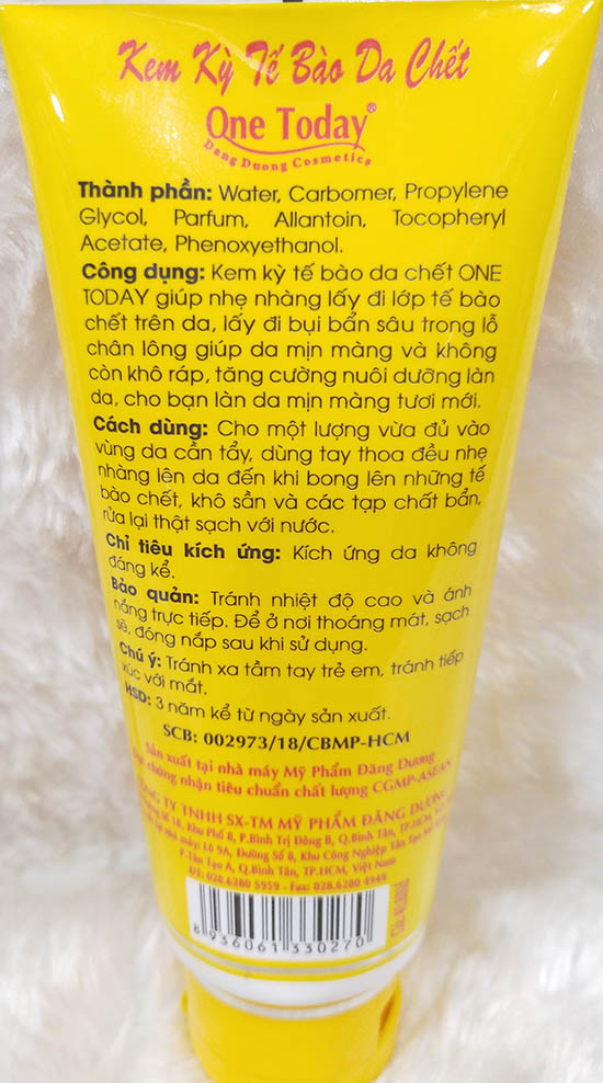 Kem Kỳ Tế Bào Da Chết One ToDay 60ml