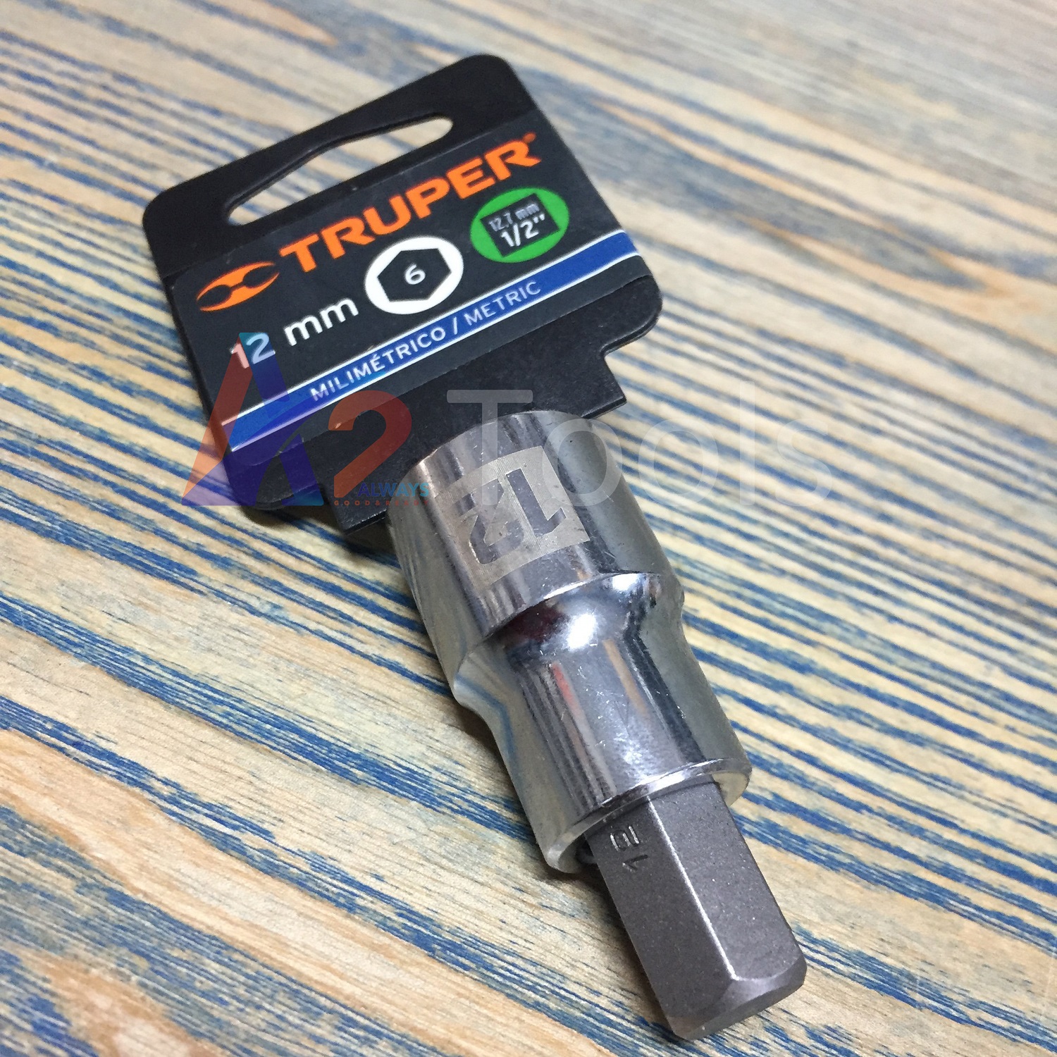12mm đầu tuýp lục giác 1/2in truper 13284