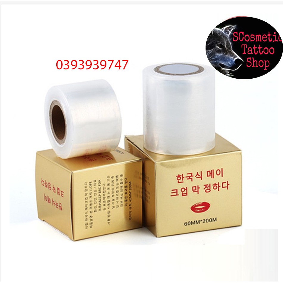 💗FREESHIP💗Cuộn Nilong Dễ Bám- Màng Nilong ủ tê lông mày, môi, mí (200 m/cuộn)
