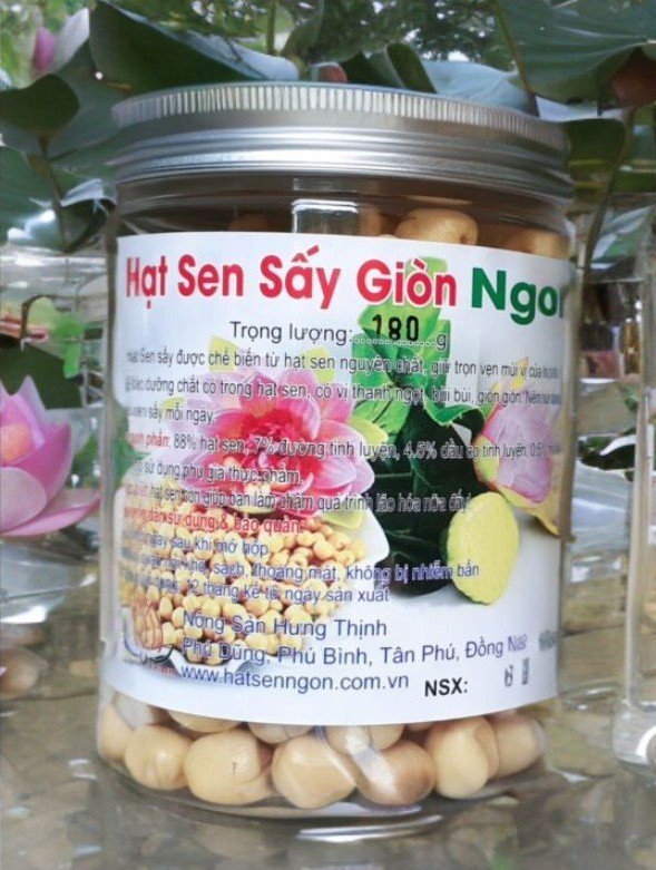 hạt sen sấy giòn ngon