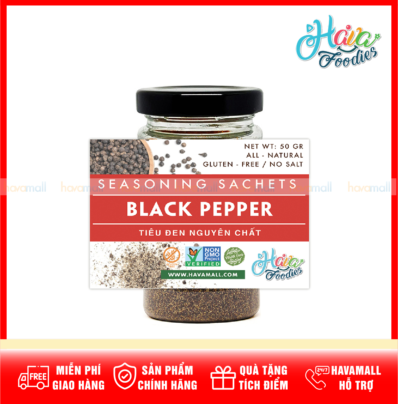 Tiêu Đen Xay Havafoodies – Black Pepper