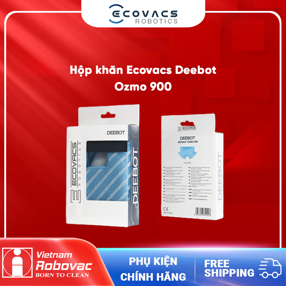 Hộp khăn Deebot OZMO 900 ( 3 cái )