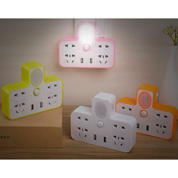 Ổ điện đa năng kiêm đèn ngủ và cổng sạc usb