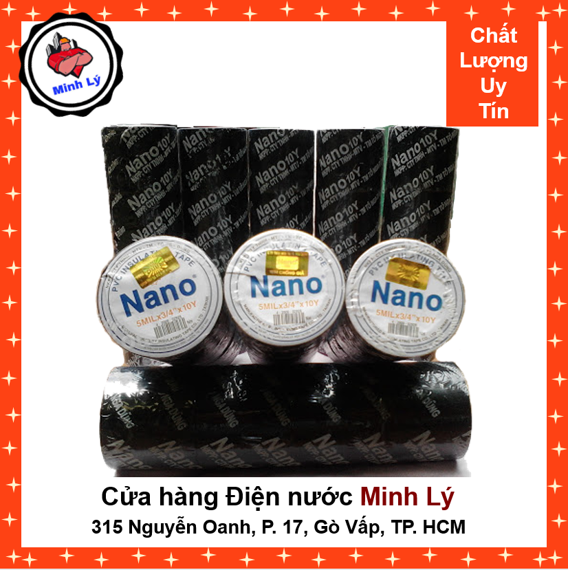 [HCM]2 Cuộn Băng Keo Điện NANO 20 Yards (18.2m)