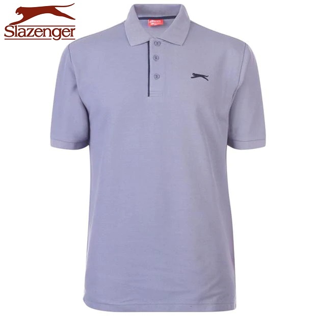 Áo Thun Polo Nam Slazenger Plain (màu Granite) - Hàng size UK