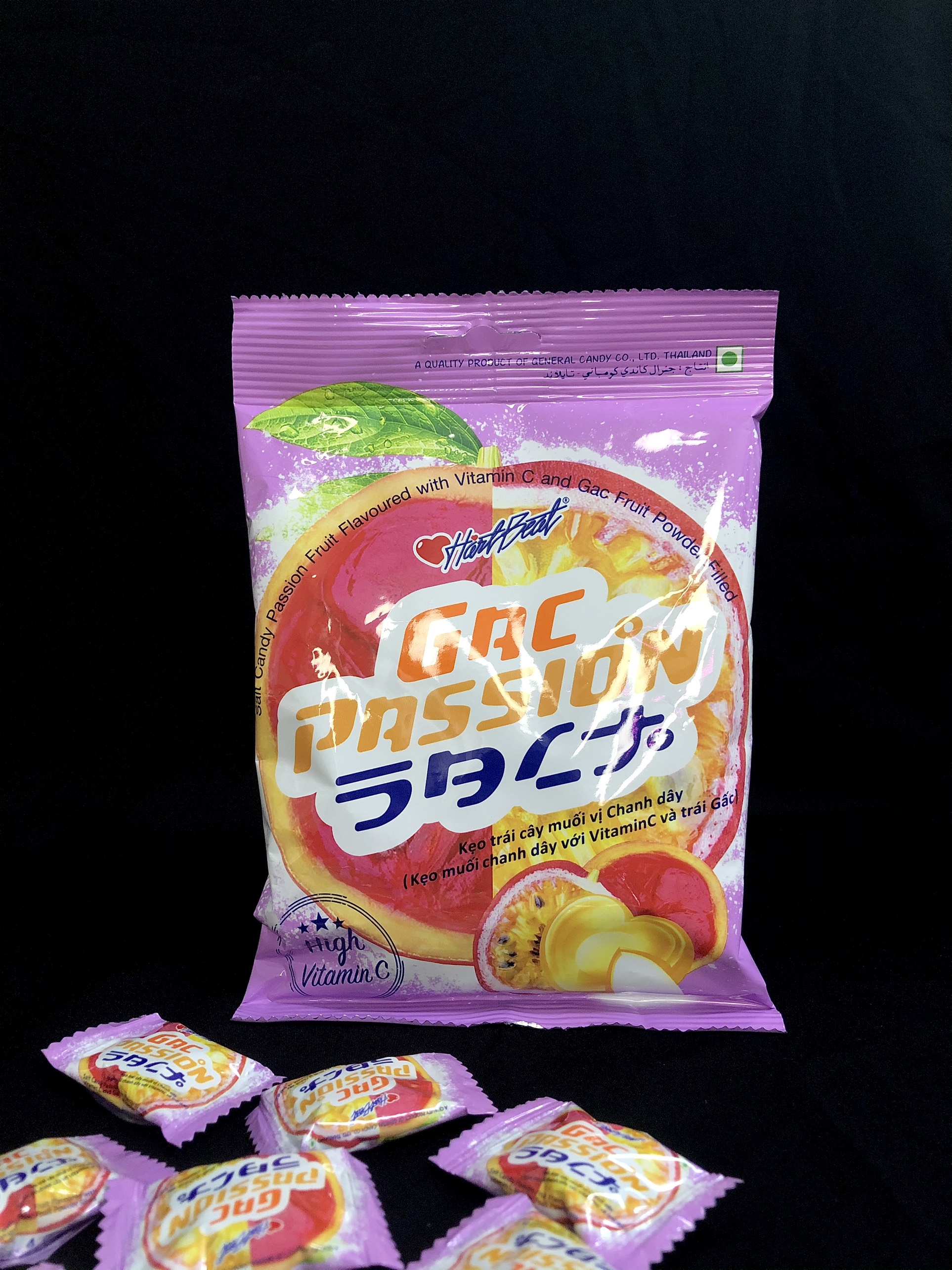 KẸO CHANH DÂY MUỐI HARTBEAT 120G