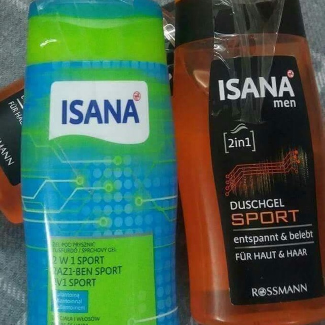 Sữa tắm ISANA SPORT 2IN1(Hàng xách tay Đức)
