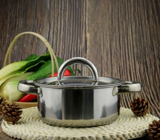 High quality stainless steel pot. Diameter 18cm thick stainless steel insulation handle with vent
