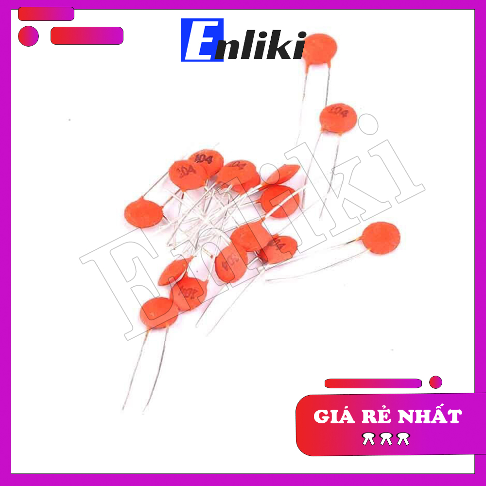 10 Chiếc Tụ Gốm 100nF 50V 104