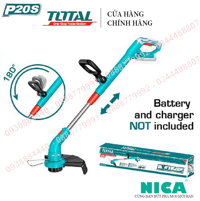 Máy cắt cỏ dùng pin lithium-ion 20v total tgtli20018