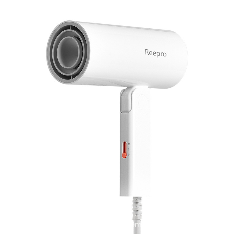 Reepro máy sấy tóc gấp mini hot trên mạng thiết bị gia dụng ký túc xá khách sạn máy sấy tóc ion âm màu trắng
