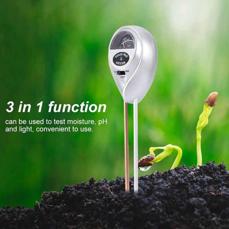 Dụng cụ đo Độ PH, Độ ẩm, Ánh sáng (3 trong 1)