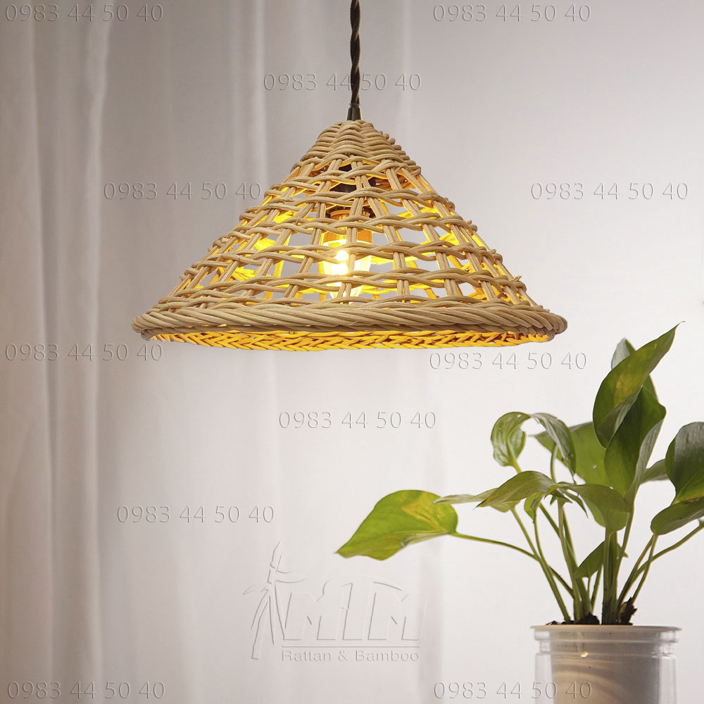 Đèn mây MTDM23 - Đèn mây tre, Đèn trang trí, Đèn treo thả