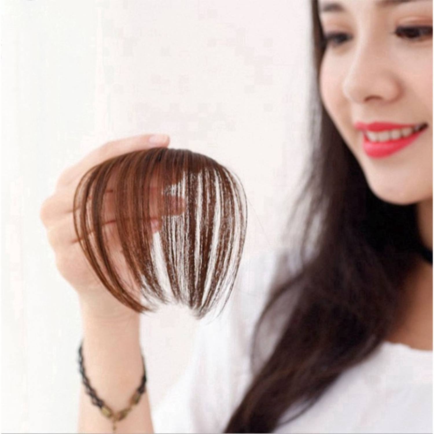 Tóc mái giả thưa phong cách Hàn Quốc dễ thương