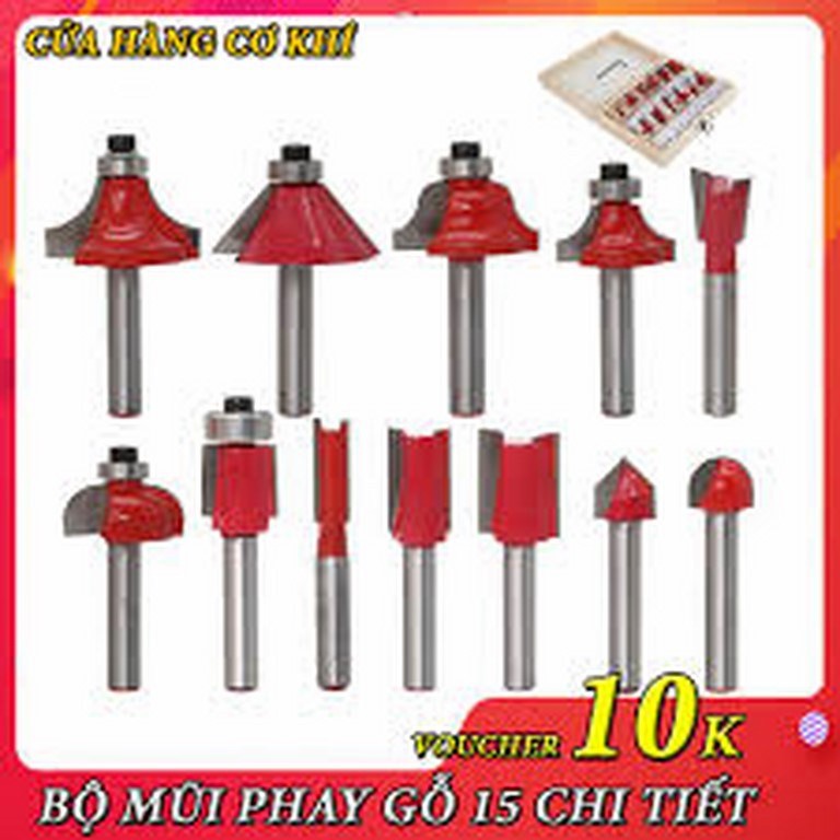 [HCM]Bộ Mũi -Phay Gỗ 12 Món Độc Đáo