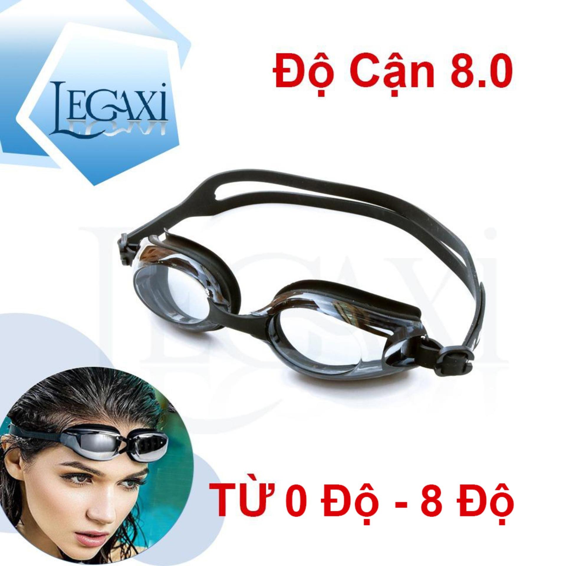 Kính Bơi Cận (CÓ THỂ LỆCH ĐỘ), Chống TRẦY, Chống UV, Chống Hấp Hơi Legaxi
