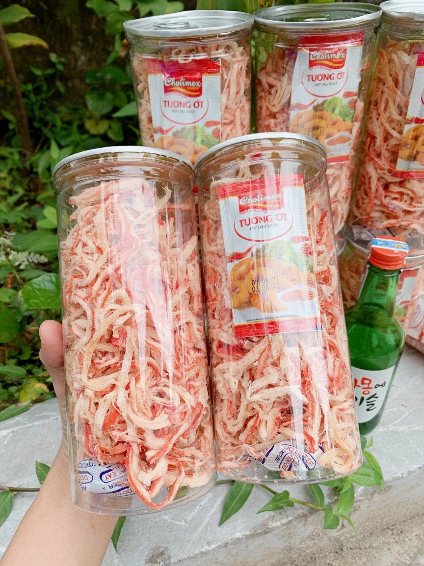 [ LON 250G ] MỰC HẤP CỐT DỪA XÉ SỢI/ MỰC KHÔ XÉ SỢI