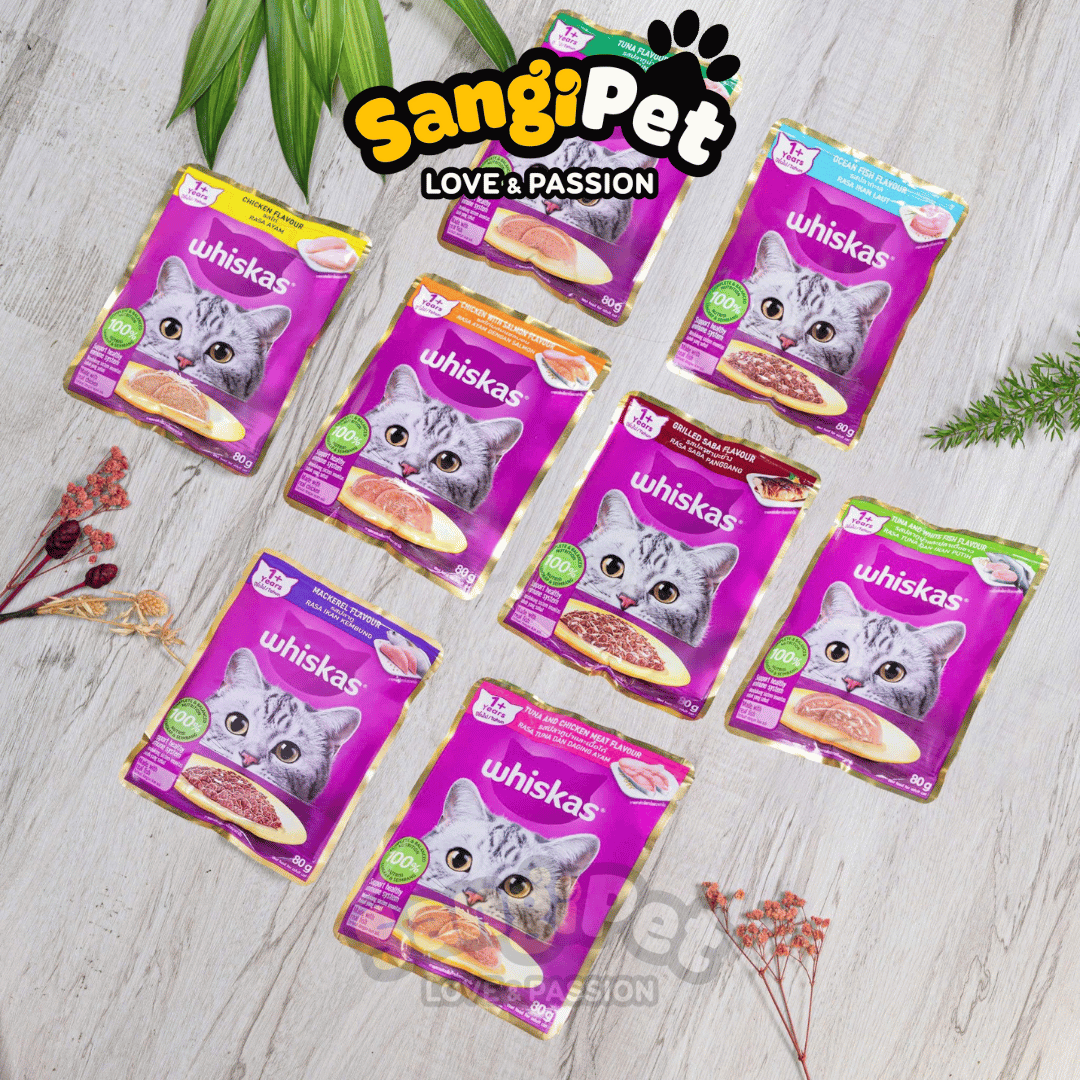 Combo 14 Gói Pate WHISKAS 80g Cho Mèo, Thức Ăn Mèo Cao Cấp, Tiết Kiệm