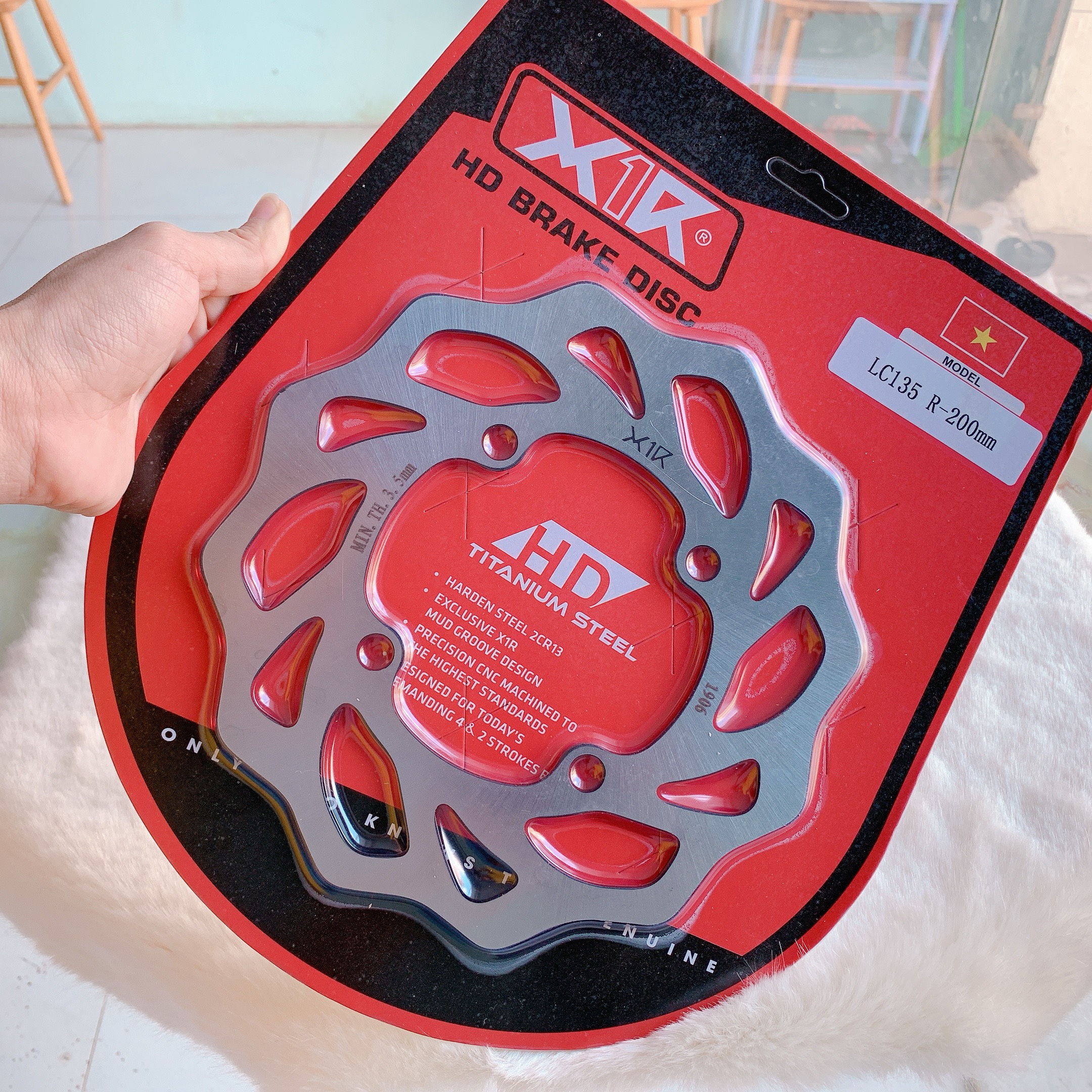 Đĩa thắng sau x1r gắn ex135