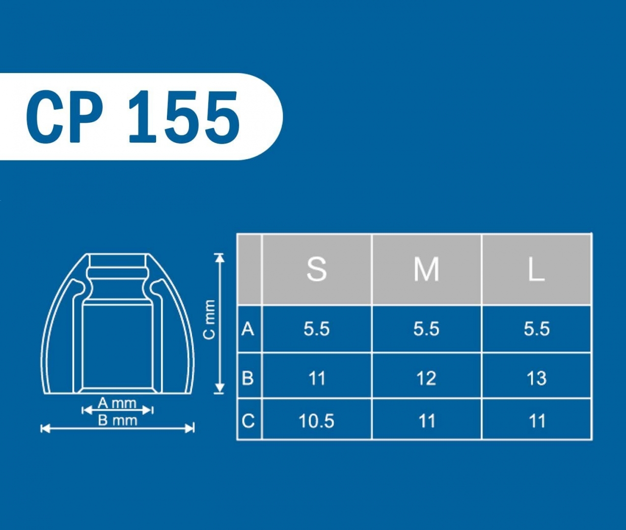 Nút tai nghe Spinfit CP155 - vĩ