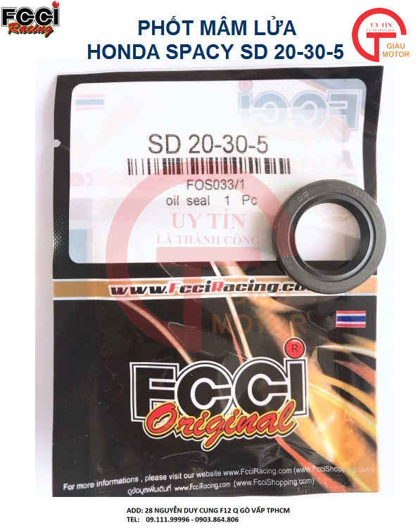 Phốt mâm lửa honda spacy sd 20-30-5 fcci