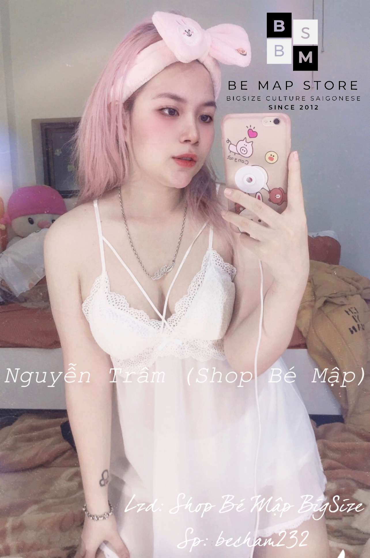 Set Bộ Ngủ Sexy 3 Món BigSize 50-75Kg [Hình Thật Chính Chủ]