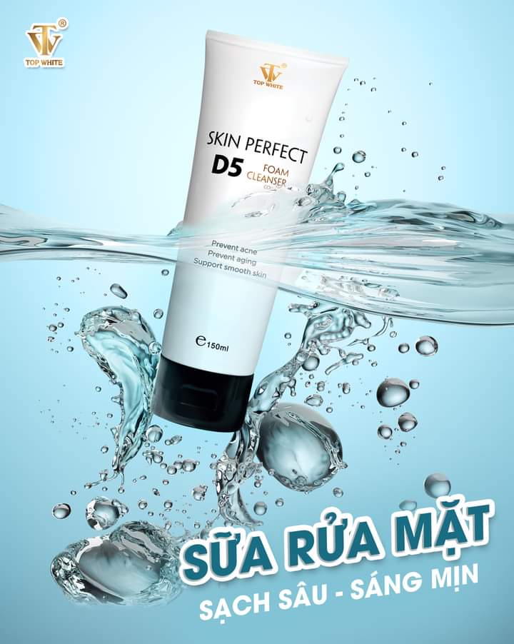 WHITE PERFECT D5 SỮA RỬA MẶT